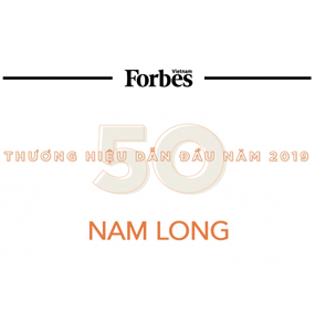 Thương hiệu Nam Long (HOSE: NLG) nằm trong “Top 50 thương hiệu dẫn đầu 2019” do Forbes Việt Nam bình chọn